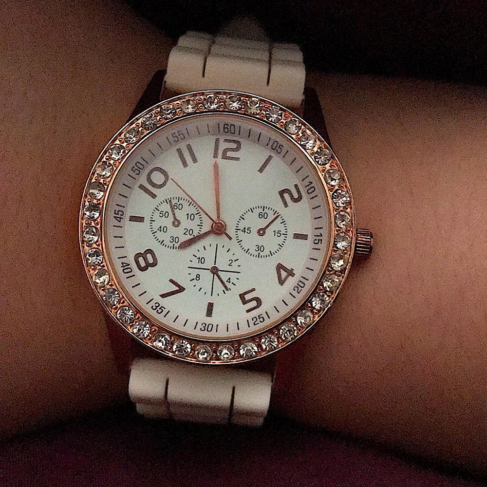 Darice Rose Gold watch with diamonds